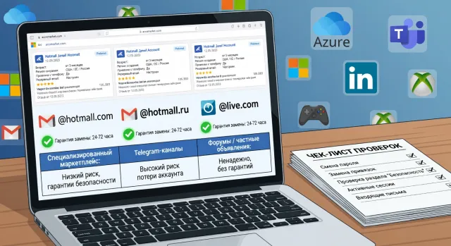 Где безопасно купить почту Hotmail и не потерять аккаунт